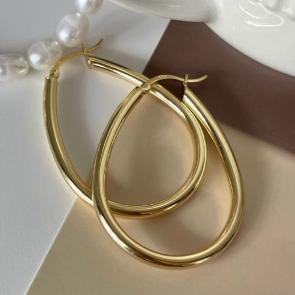 925 Sterling Silver Hook Earrings #E3741